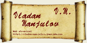 Vladan Manjulov vizit kartica